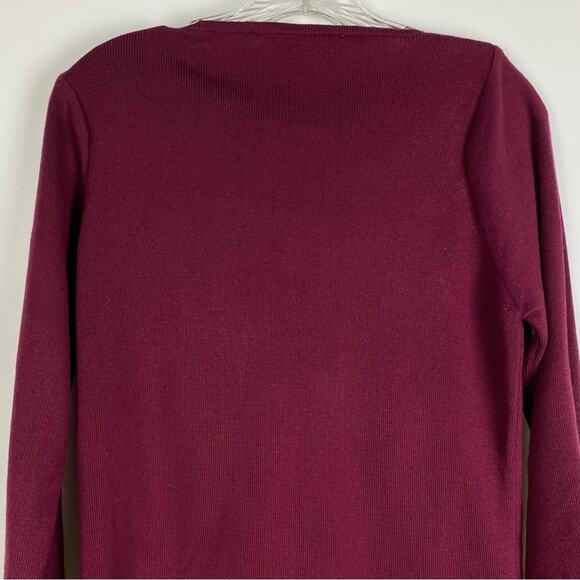 Zephyr Women’s Cranberry Grandpacore Cardigan Sweater Size Small - Picture 9 of 11
